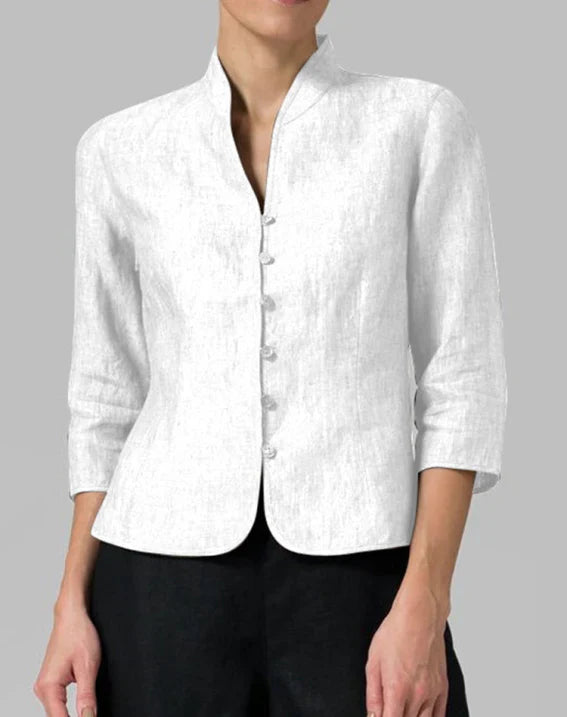 Women's blazer with stand-up collar – Elegant business look for office and special occasions