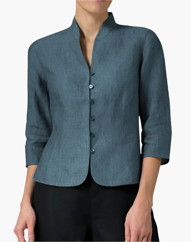 Women's blazer with stand-up collar – Elegant business look for office and special occasions