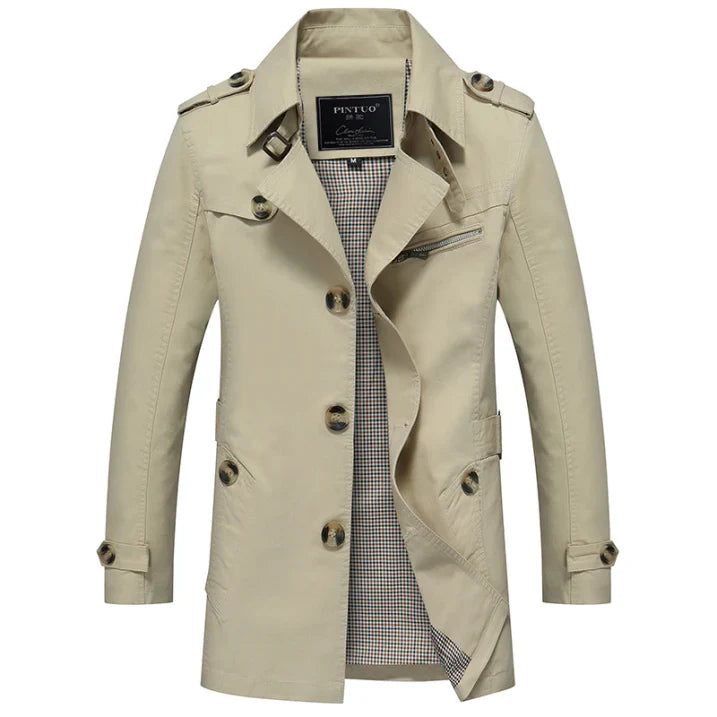 Men's Lightweight Trench Coat For Men Look Sharp Rain Ready All Day Timeless Style