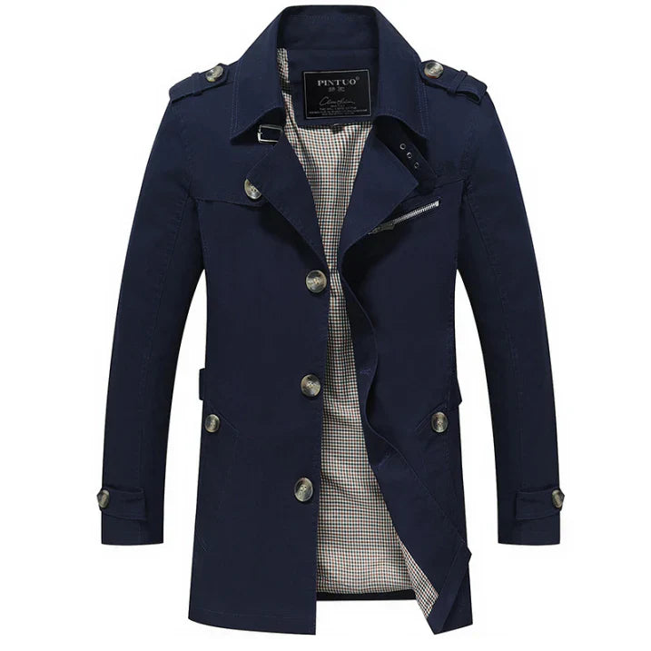 Men's Lightweight Trench Coat For Men Look Sharp Rain Ready All Day Timeless Style
