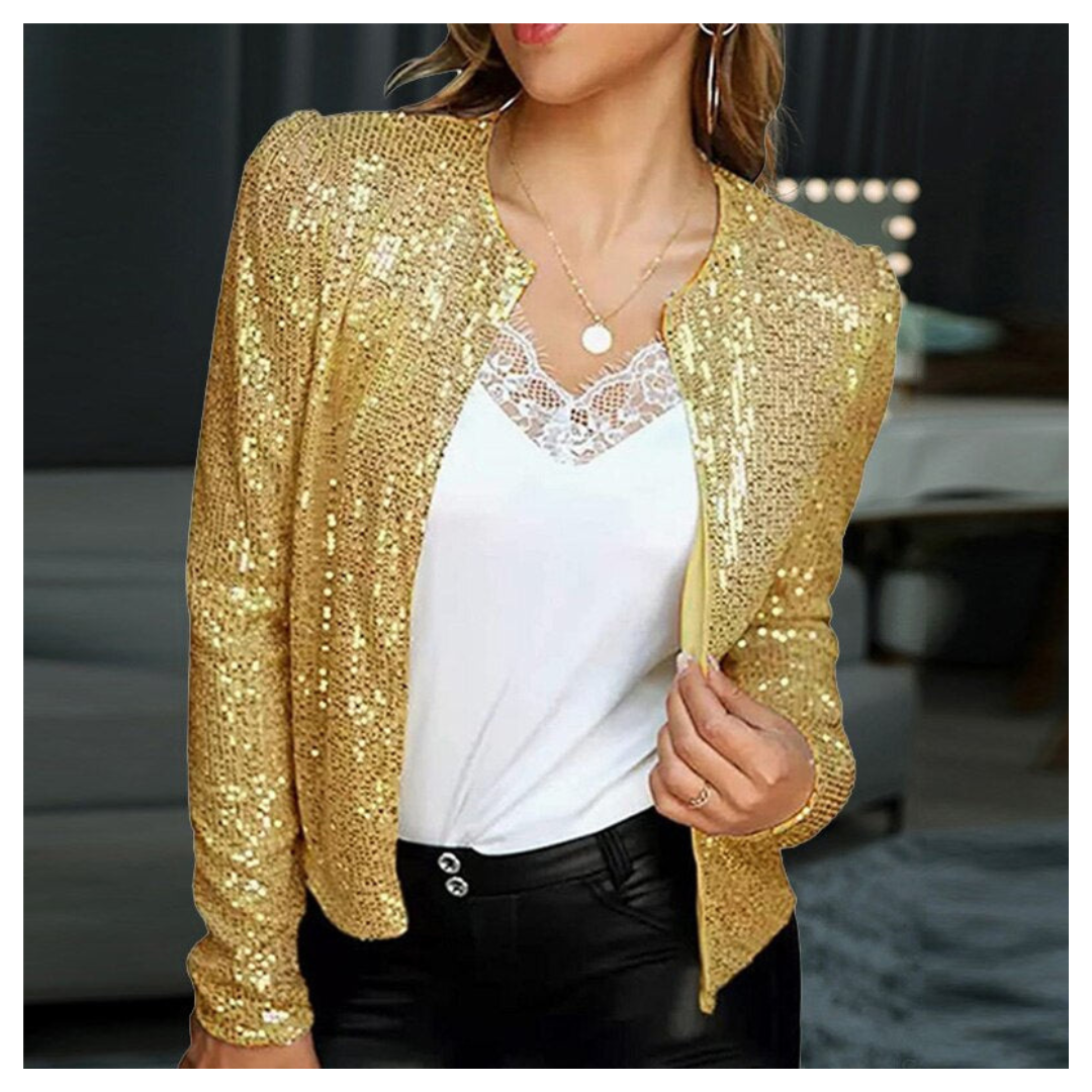 Women’s Sequin Bomber Jacket | Party