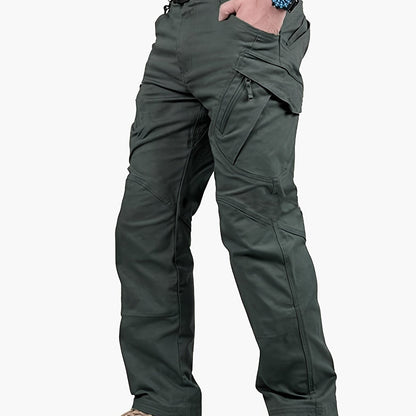 Mens Durable Work Trousers Multi Pocket Zipper Fly Outdoor