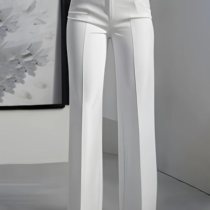 Womens Wide Leg Trousers | Elegant High-Waist