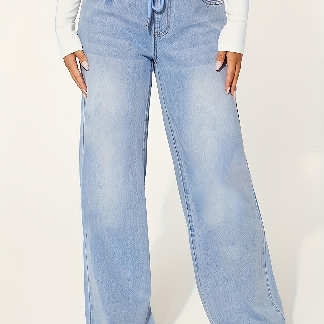 Womens Wide Leg Trousers | Loose Fit Jeans