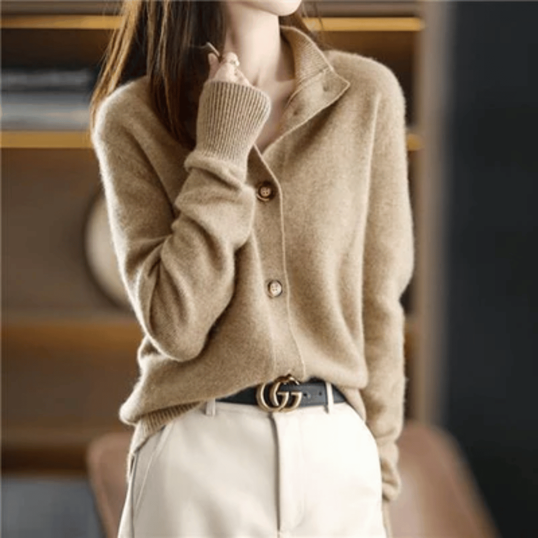 Elise Elegant Knit Cardigan For Women Soft Cozy Knit Flattering Fit Transitional Wardrobe Essential
