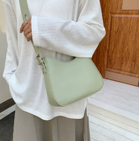 Mila Womens Brown PU Leather Shoulder Bag Crossbody Minimalist Everyday Use Durable Stylish For Women