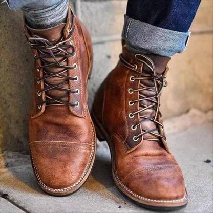 Uday | Classic warm leather boots for men