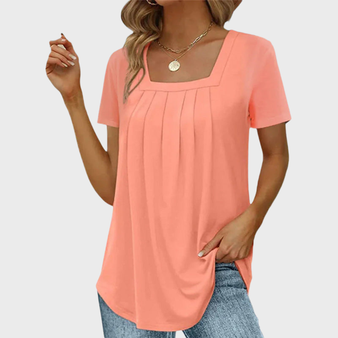 Women's Summer Blouse with Lightweight Fabric and Breathable Design
