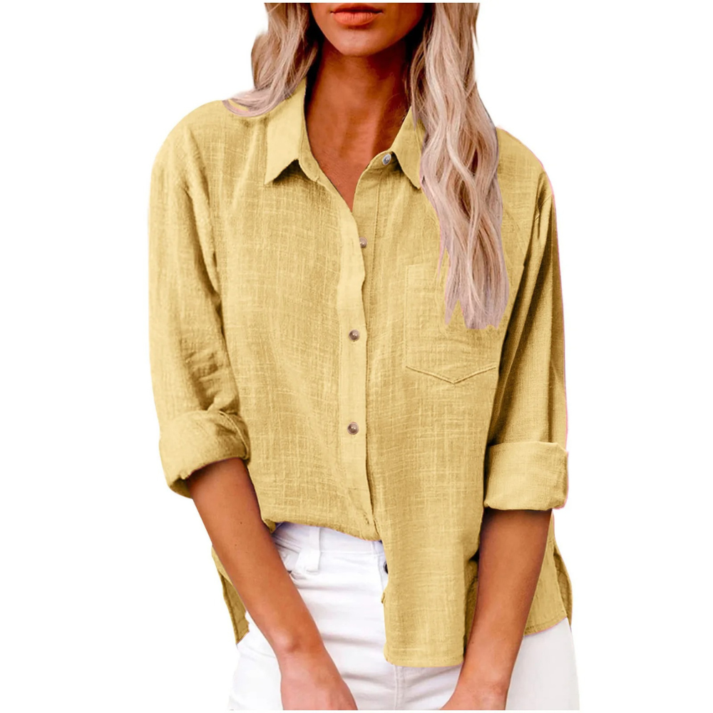 Elvira - Casual long-sleeve blouse - Breathable cotton - Feminine cut