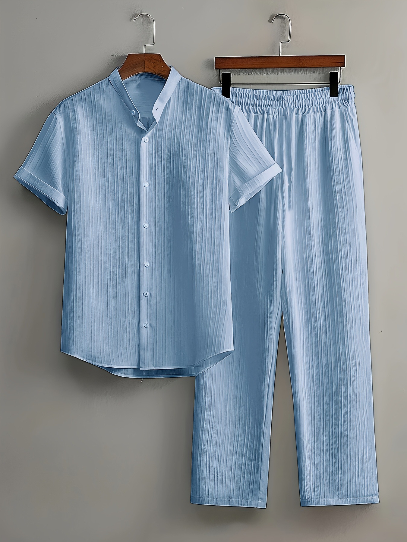 Relaxed Summer Set – Short-Sleeve Shirt and Loose Pants