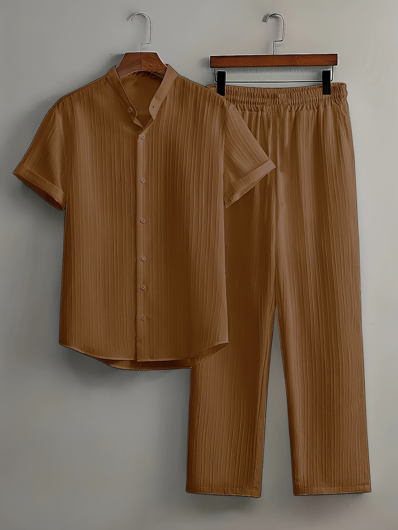 Relaxed Summer Set – Short-Sleeve Shirt and Loose Pants