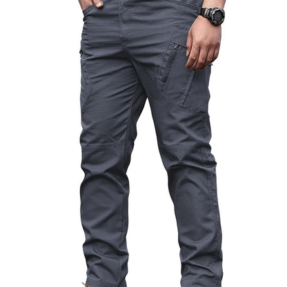 Mens Durable Relaxed Fit Cargo Work Trousers For Outdoor And Construction Professionals Everyday Wear