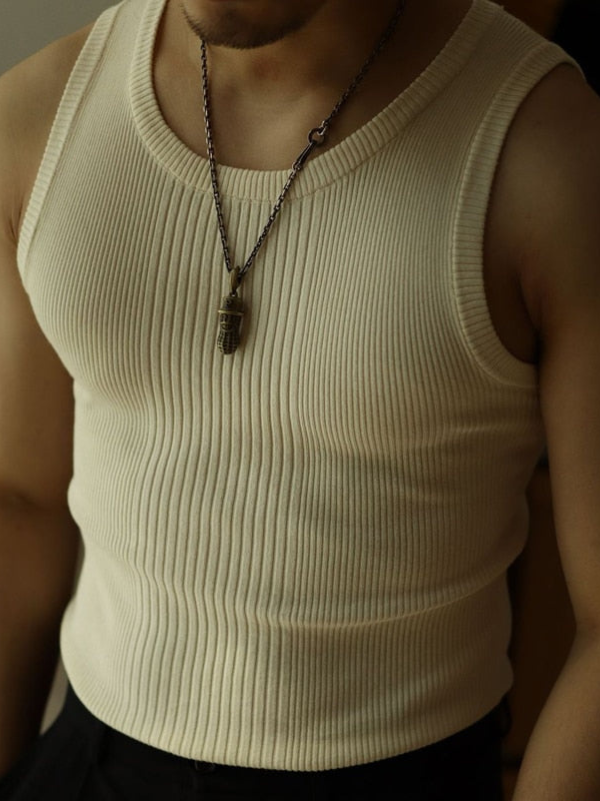 Classic Knitted Tank Top For Men | Timeless