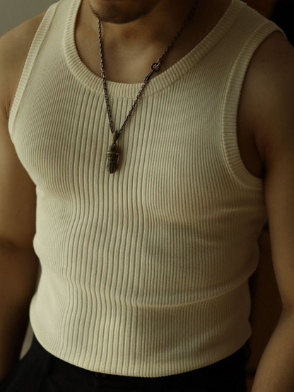Classic Knitted Tank Top For Men | Timeless