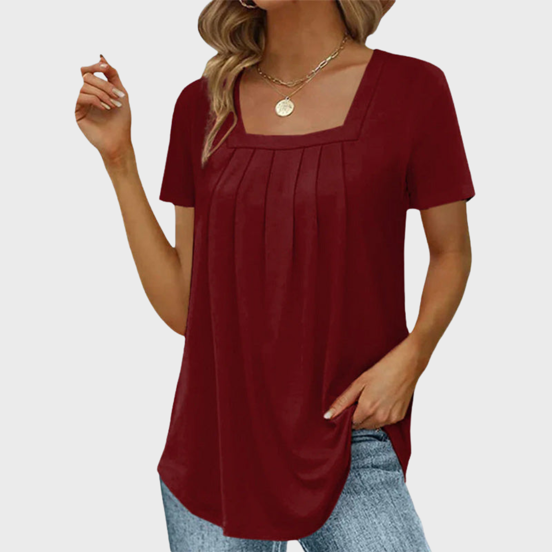 Women's Summer Blouse with Lightweight Fabric and Breathable Design