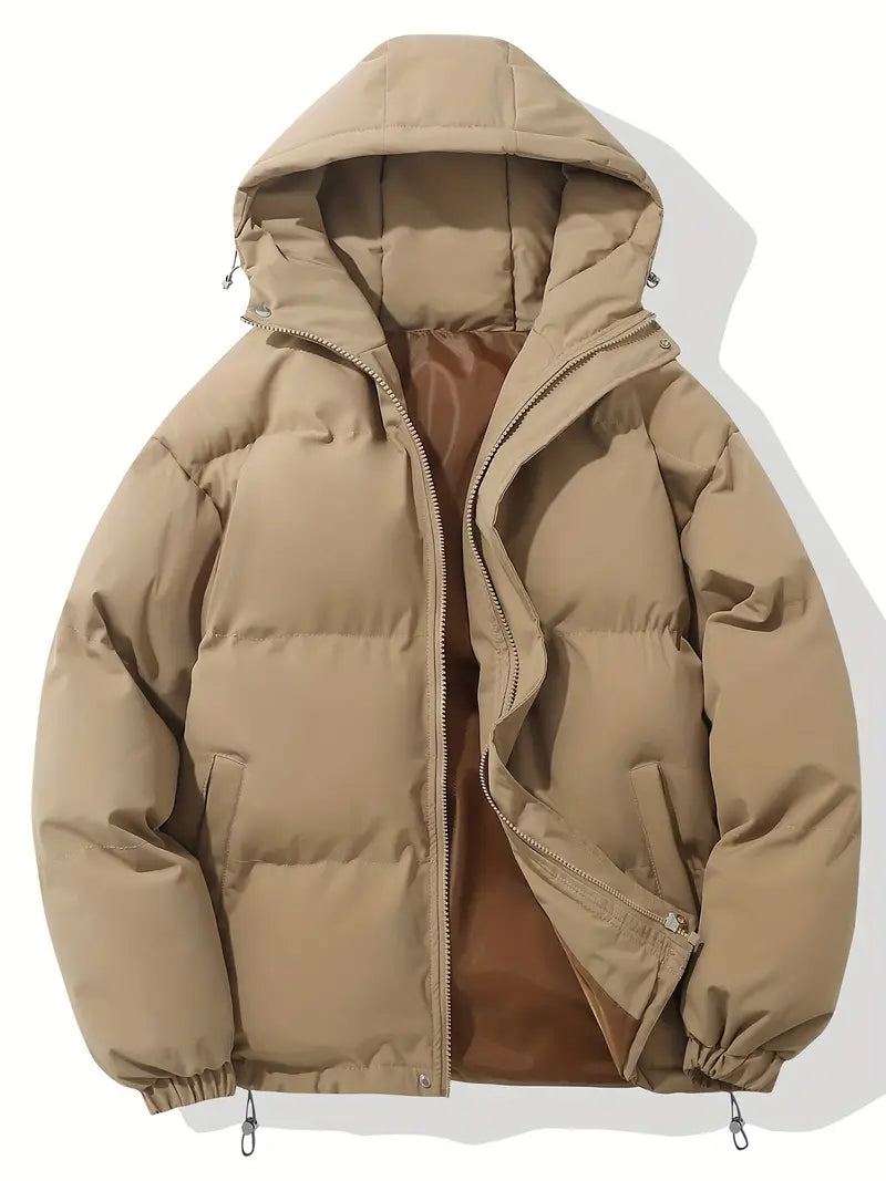 Luuk Men Hooded Down Jacket Warm Insulation Lightweight Comfort Timeless Winter Coat