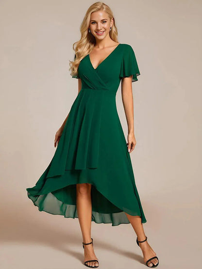 Morgan Silk Chiffon Dress Airy Silhouette For Weddings And Evening Events TrendAura