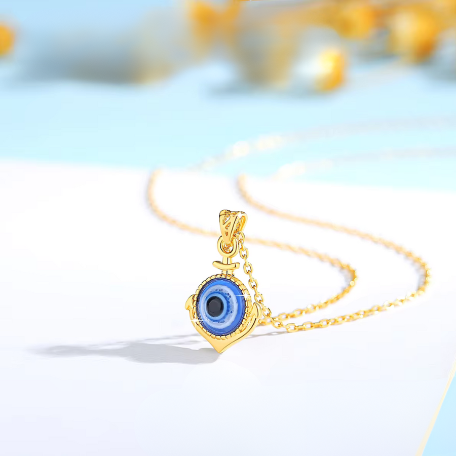 Celestial Eye 18K Gold Evil Eye Necklace - TrendAura