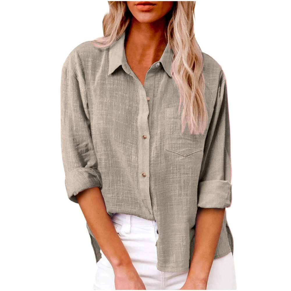 Elvira - Casual long-sleeve blouse - Breathable cotton - Feminine cut