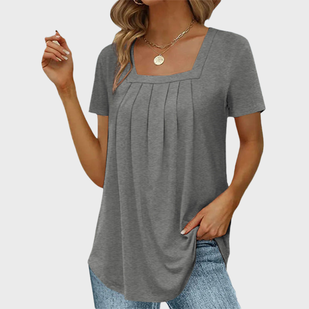 Women's Summer Blouse with Lightweight Fabric and Breathable Design