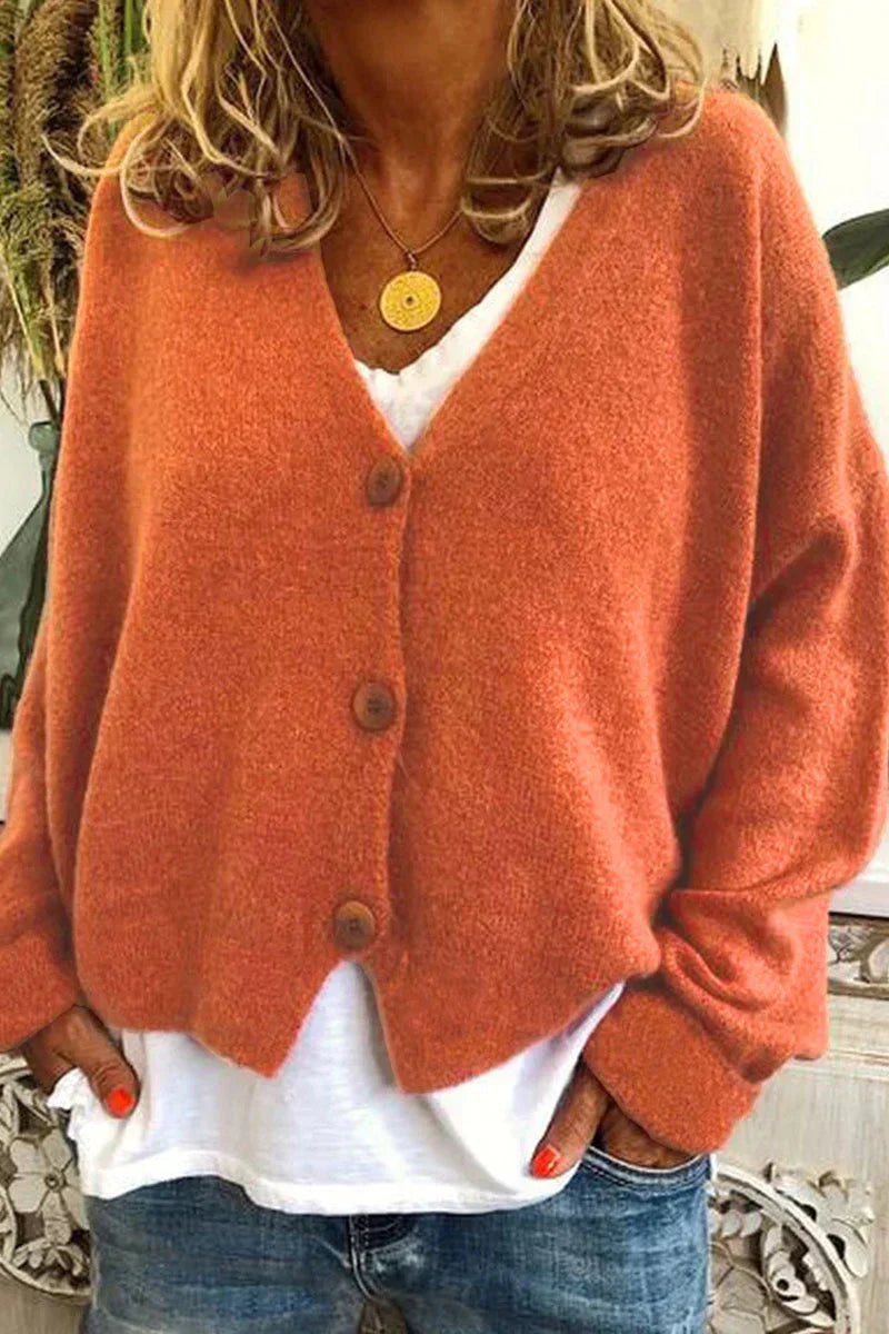 Patchwork Cardigan For Women Cozy Knit Layering Essential For Everyday Casual Outings And Home Comfort