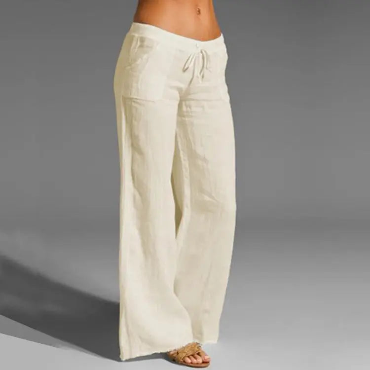 Summer linen pants for women
