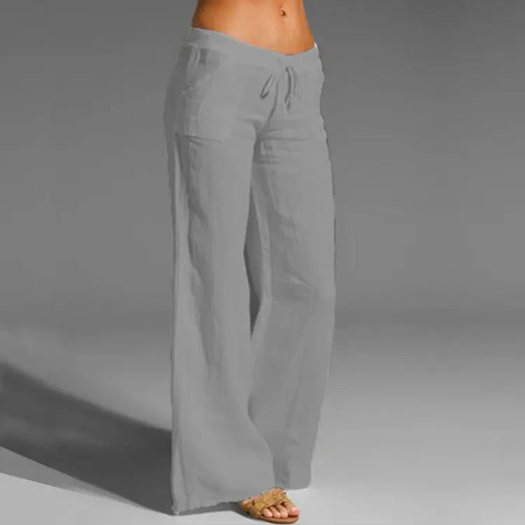 Summer linen pants for women