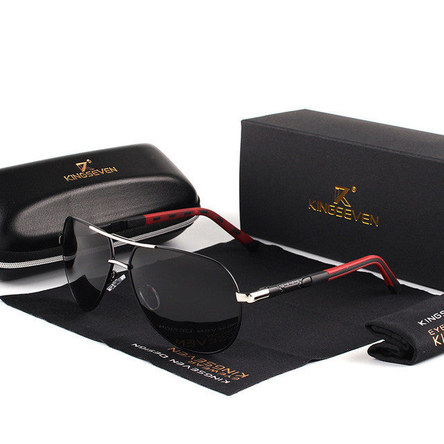 Men's Aviator Polarized Sunglasses For Driving And Sports With All Day UV Protection