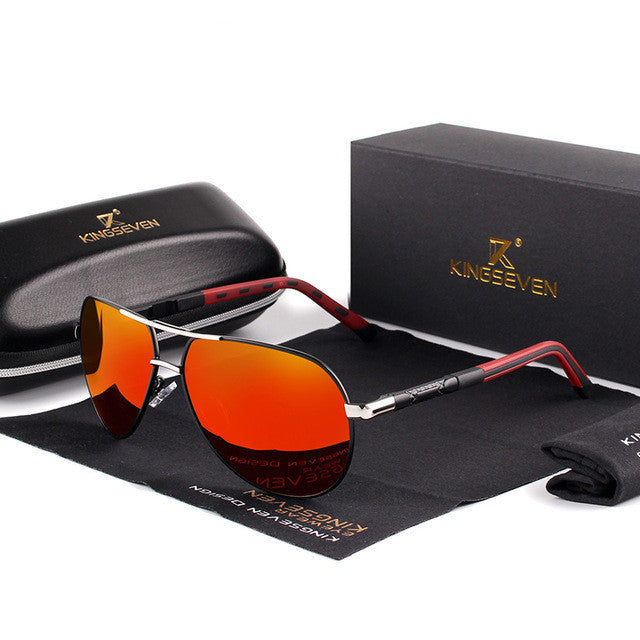 Men's Aviator Polarized Sunglasses For Driving And Sports With All Day UV Protection