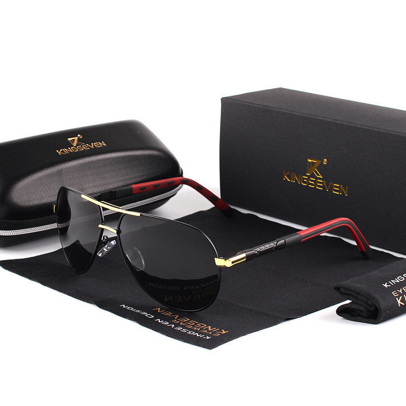 Men's Aviator Polarized Sunglasses For Driving And Sports With All Day UV Protection