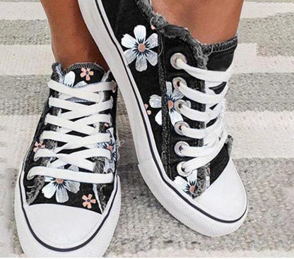 Sandra – Simple women's sneakers made from Korean denim