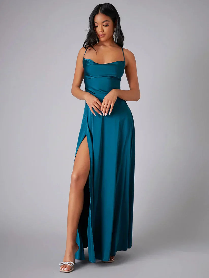 Alvaree – Elegant Long Satin Dress