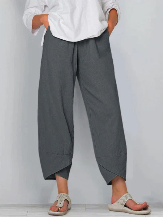 Women’s High-Waisted Palazzo Trousers | Cropped