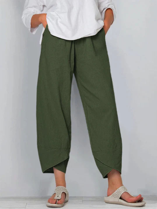 Women’s High-Waisted Palazzo Trousers | Cropped