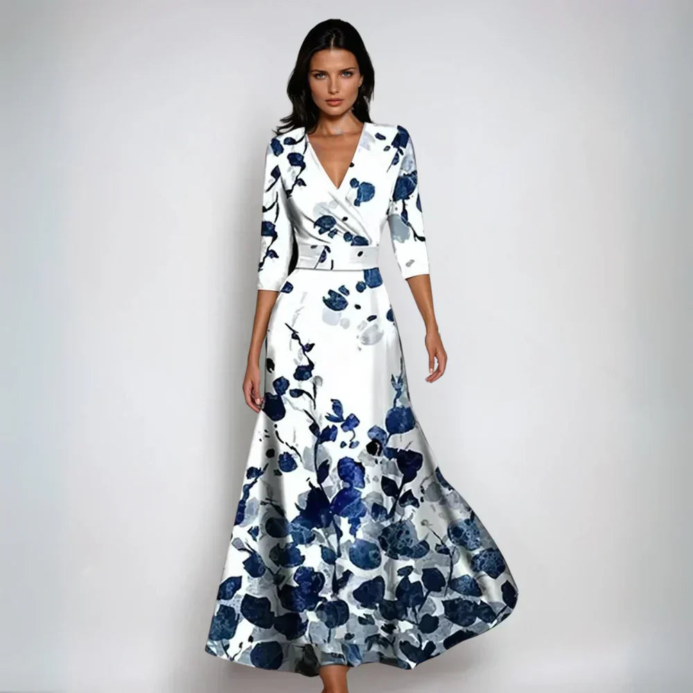 Isa Floral Wrap Dress For Women Effortless Elegance Flattering Silhouette Romantic Floral Print