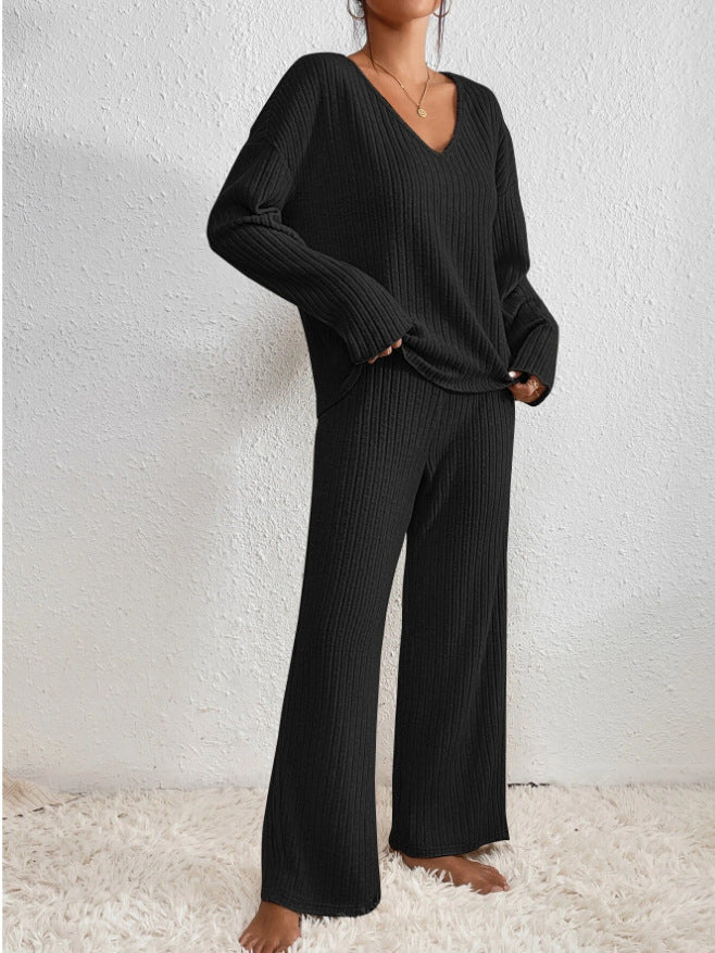 Women's Knitted Two-Piece Set with Soft Fabric and Relaxed Fit