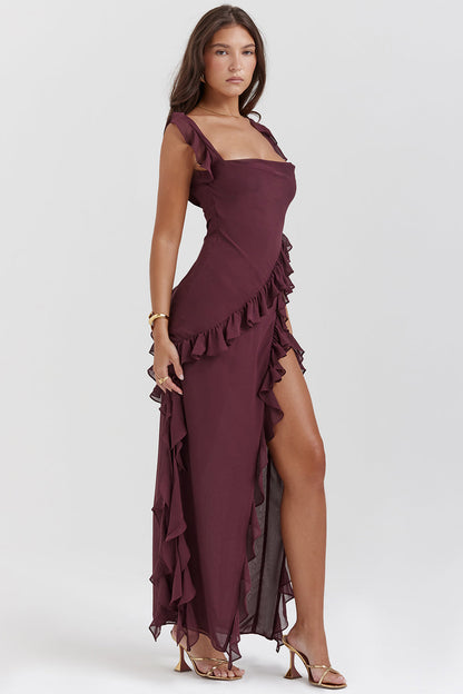 Georgia | Long elegant dress with asymmetrical design