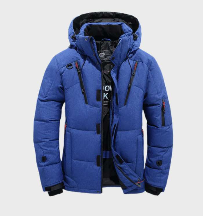 Mens Padded Winter Parka Jacket Hooded For Outdoor Comfort And City Style With Windproof Insulation