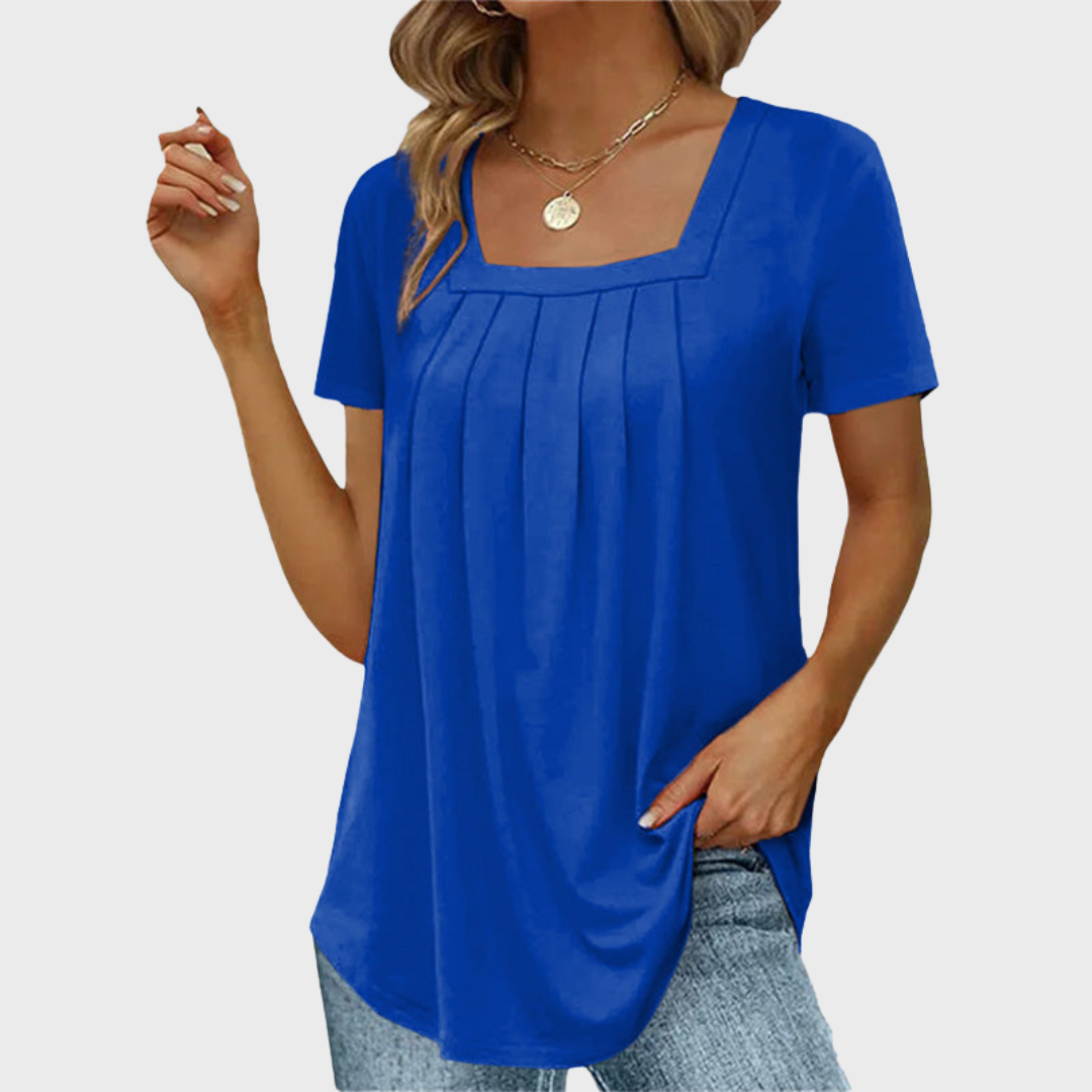 Women's Summer Blouse with Lightweight Fabric and Breathable Design