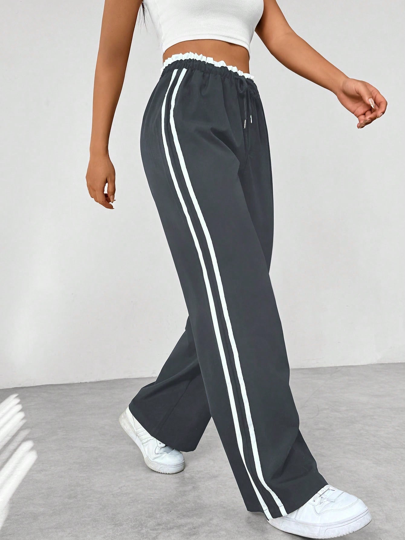 Women's Trendy Sporty Wide-Leg Pants | Casual