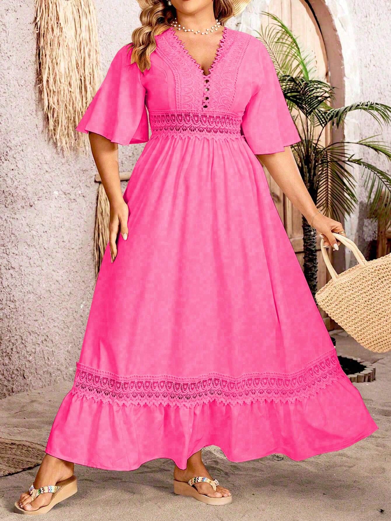 Ruth | Plus size trapeze dress for women