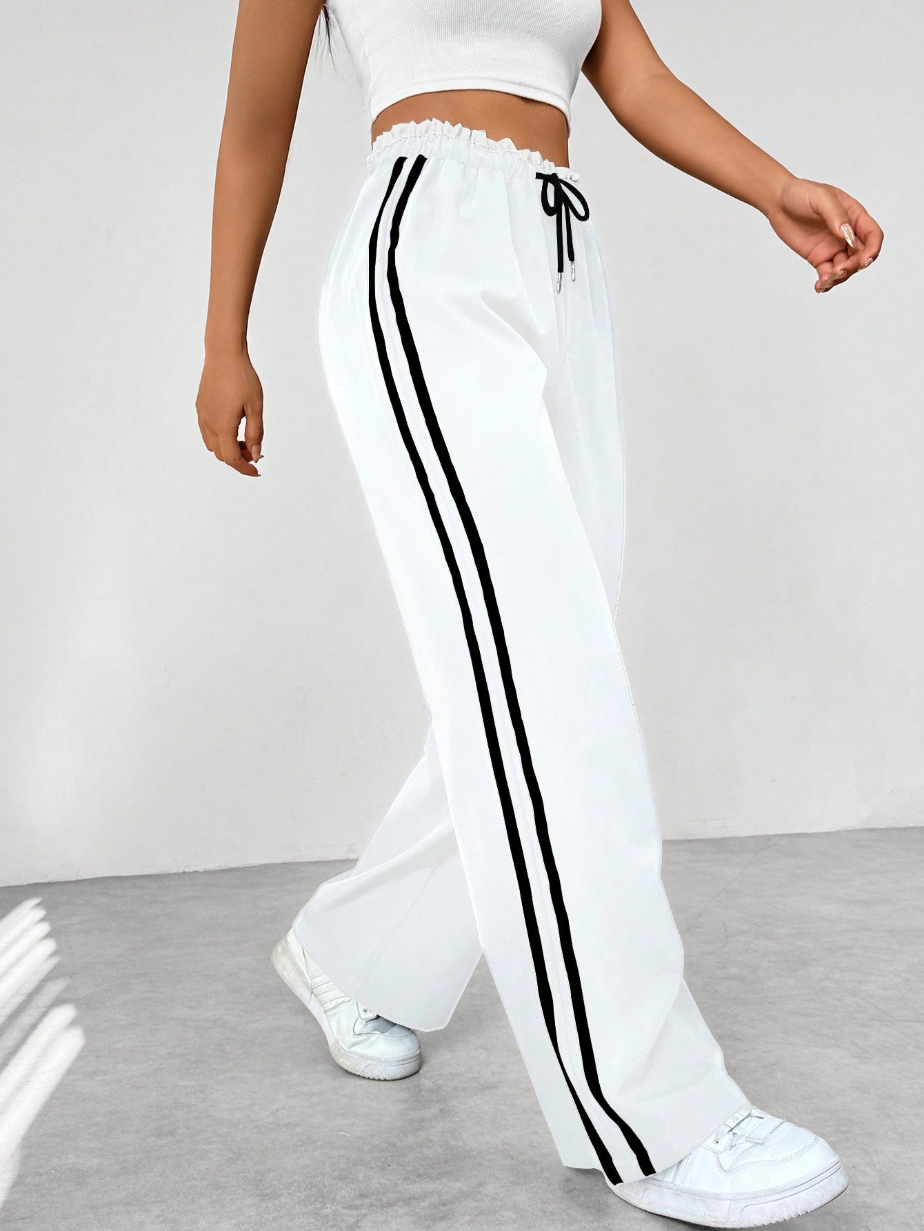 Women's Trendy Sporty Wide-Leg Pants | Casual
