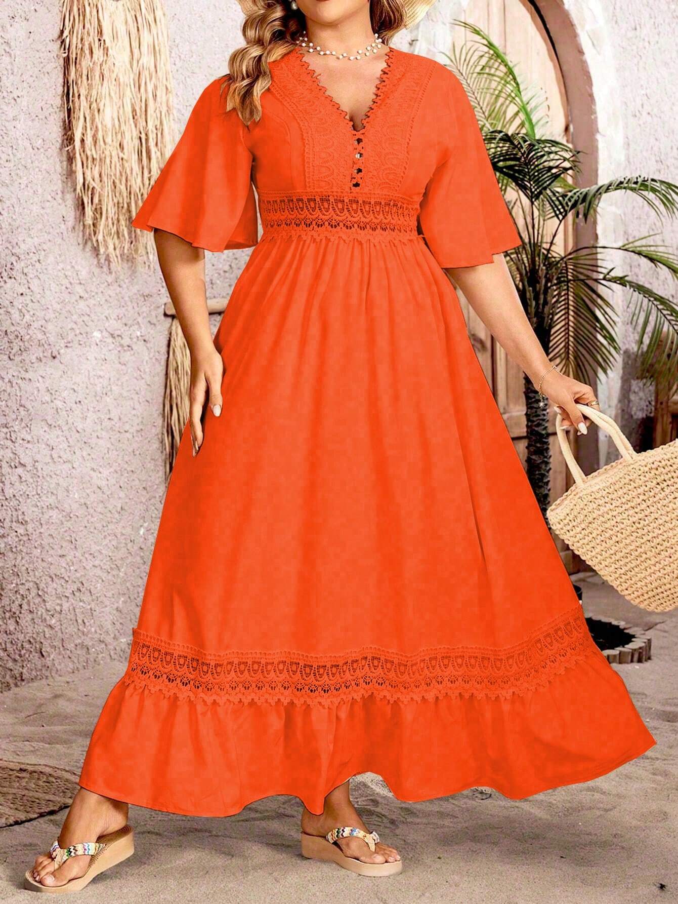 Ruth | Plus size trapeze dress for women