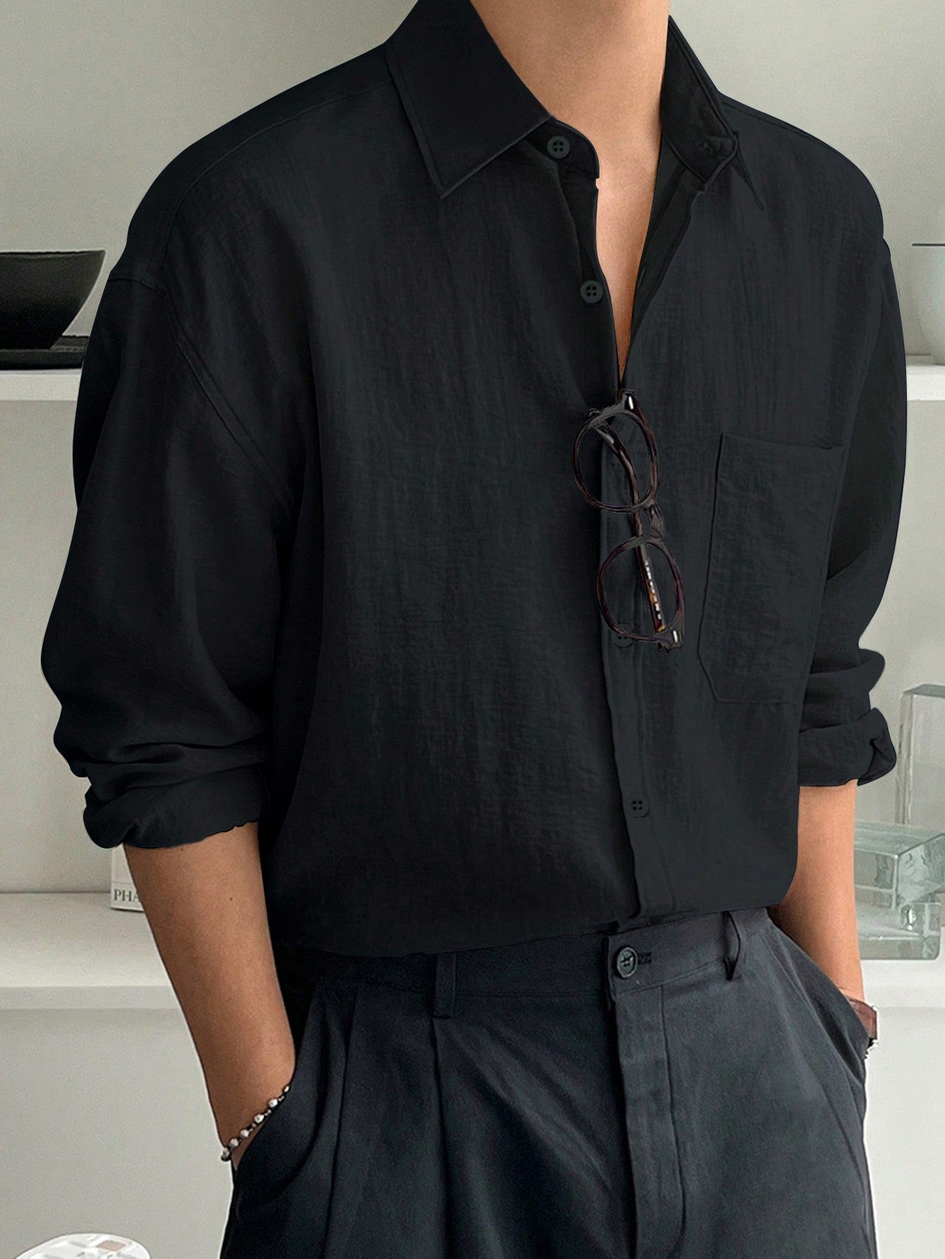 Plum Oversized Shirt For Men Ultra Comfortable Casual Style For Everyday Wear And Relaxed Fit
