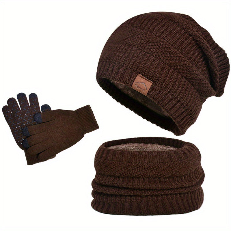 Eloura-Moda | 3-piece winter plush set for men