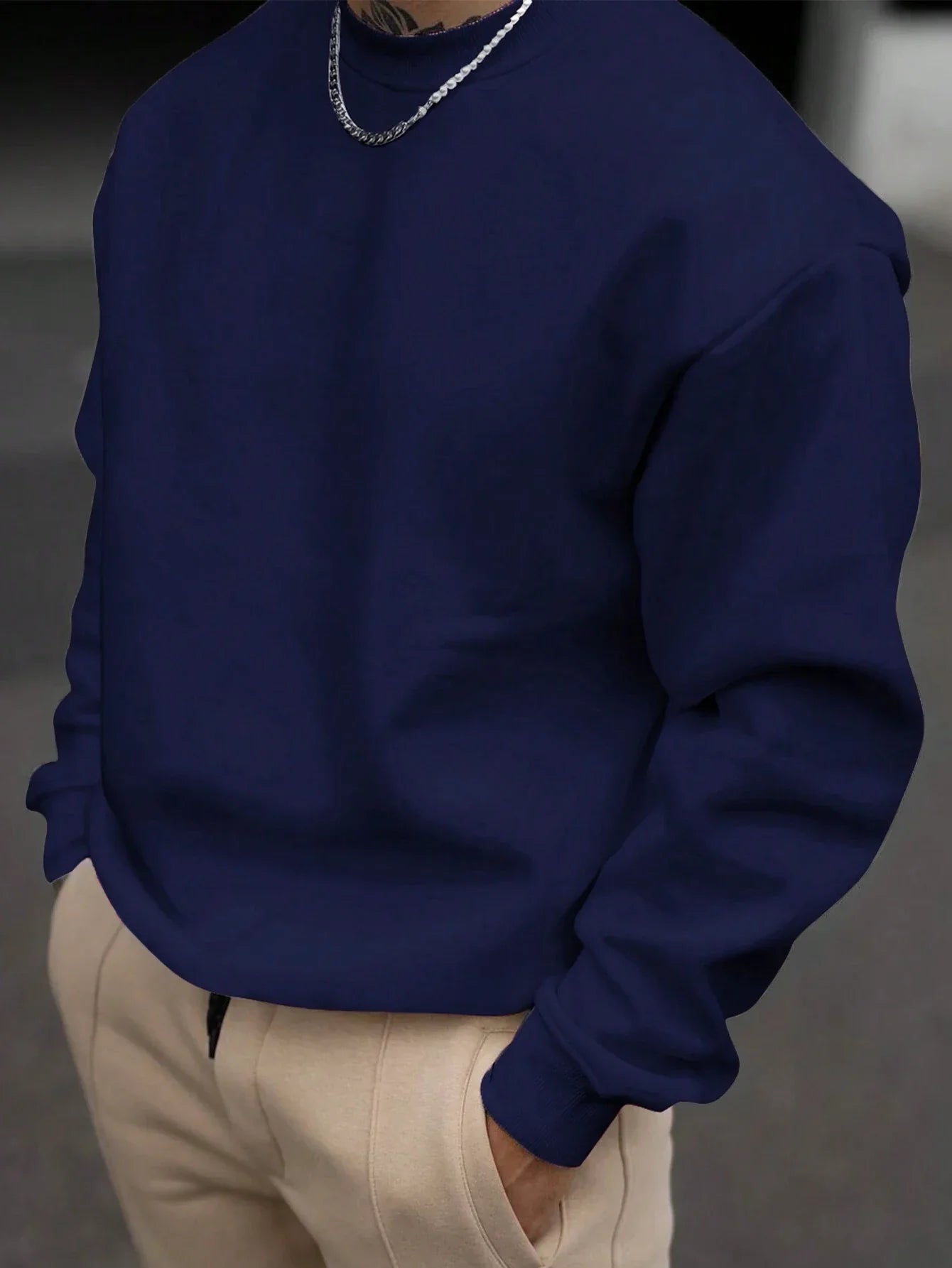 Elvis | Men's Sweatshirt with Crew Neckline