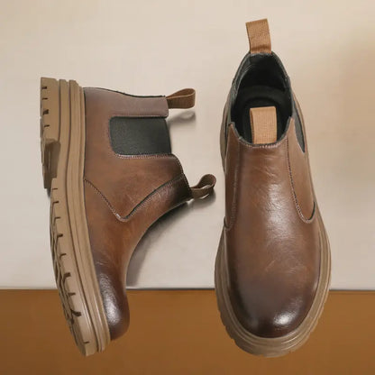 Mens Boots Microfiber Faux Leather Comfort For Everyday Wear Timeless Style For Formal And Casual Looks
