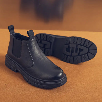Mens Boots Microfiber Faux Leather Comfort For Everyday Wear Timeless Style For Formal And Casual Looks
