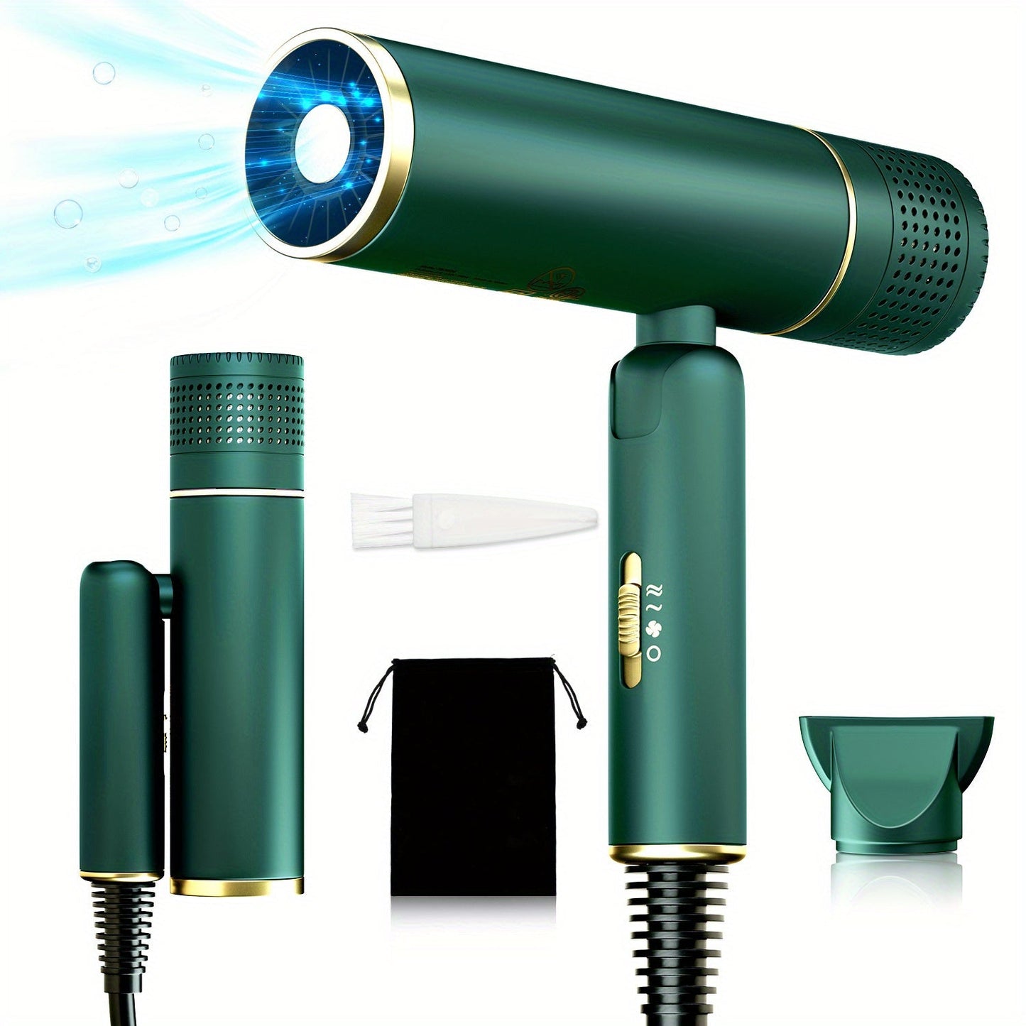 LumiDry Ionic Hair Dryer With Diffuser For Frizz Control And Salon Quality Shine For Home Use
