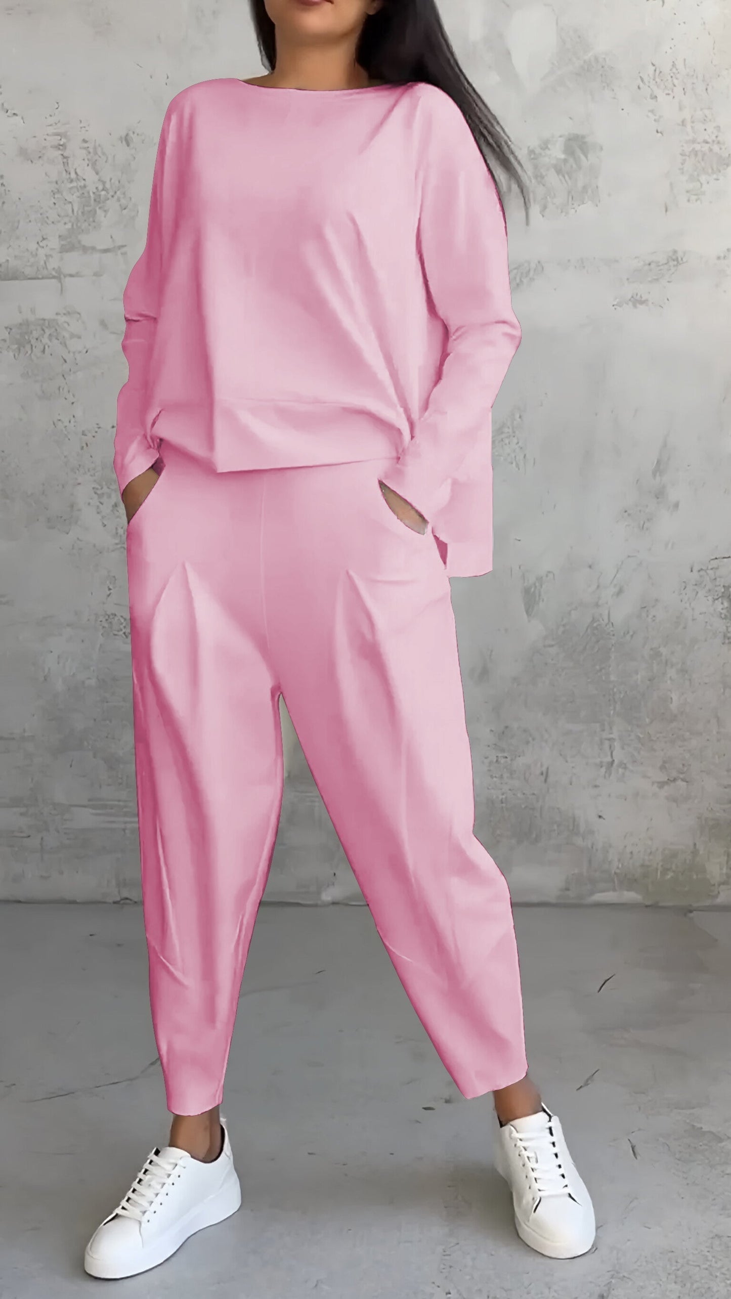Maria Cozy Two Piece Set For Women Breathable Soft Fabric Lounge Wear Ideal For Home And Travel Ultimate Comfort